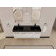 Meuble-lavabo mural 60 po avec lavabo, lavabo à double rebord épais en résine-1438604394
