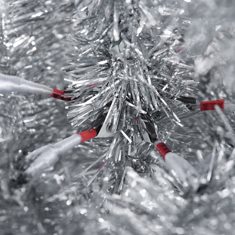 Arbre de Noël argenté argenté, H 6 pi