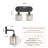 Dimmable Bathroom Vanity Light with Crystal Shade-2066638223-2066638229