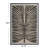Reclaimed Wood Framed Wall Decor With Abstract Lines