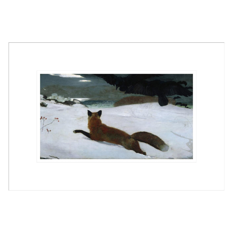 «The Fox Hunt» par Winslow Homer, impression giclée sur cadre, H 11,89 po x l 16,75 po
