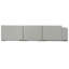 Ensemble de canapé modulaire d'angle et de repose-pieds Rex-98294392