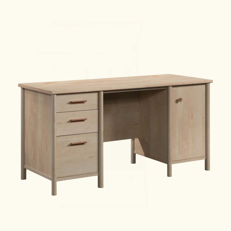 Bureau d'ordinateur spacieux avec plusieurs tiroirs de rangement pour le bureau à domicile et le bureau