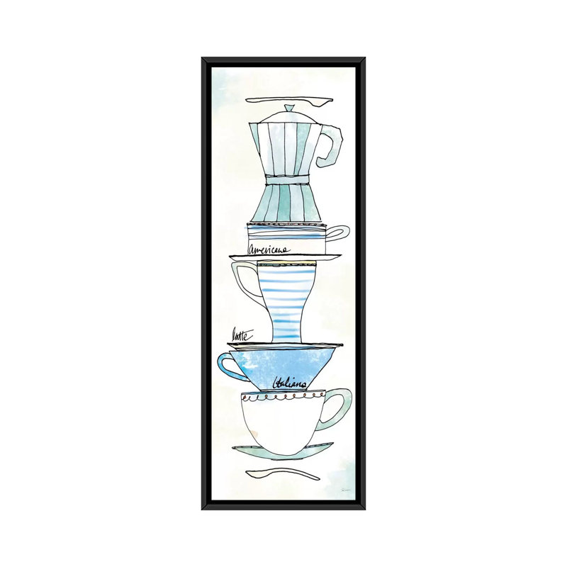 «Good Brew X», reproduction d'art sur toile, H 36 po x l 12 po x P 1,5 po, Toile avec cadre noir