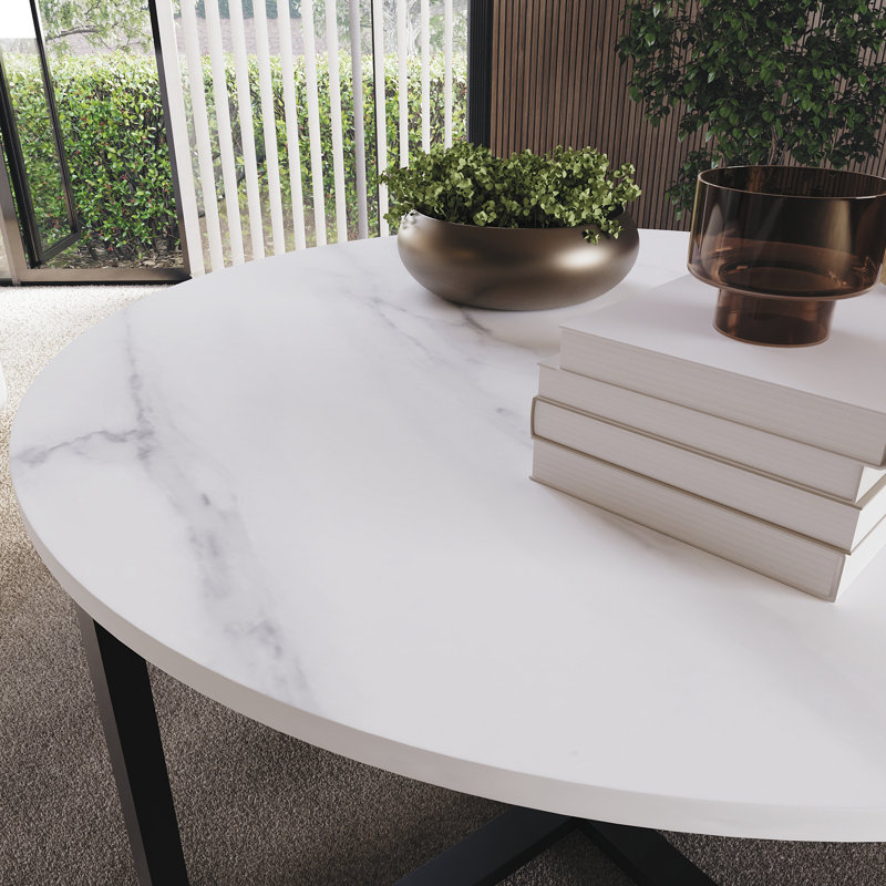 Catrinia Four Leg Coffee Table, Marble