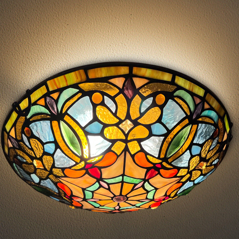 Tiffany Glass Flush Mount