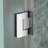 36" x 76" Pivot Frameless Single Swing Hinge Shower Door, 3/8 in. (10mm) Thickness Shattered-Proof Tempered Clear Glass-107531464