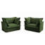 Ensemble de 2 fauteuils avec housse et siège profond-2131926031