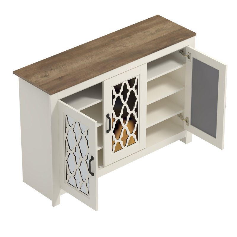 Chessani 16 Pair Shoe Storage Cabinet, Ivoire ivoire