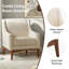 Fauteuil Arshanti avec pieds en bois massif-76353535