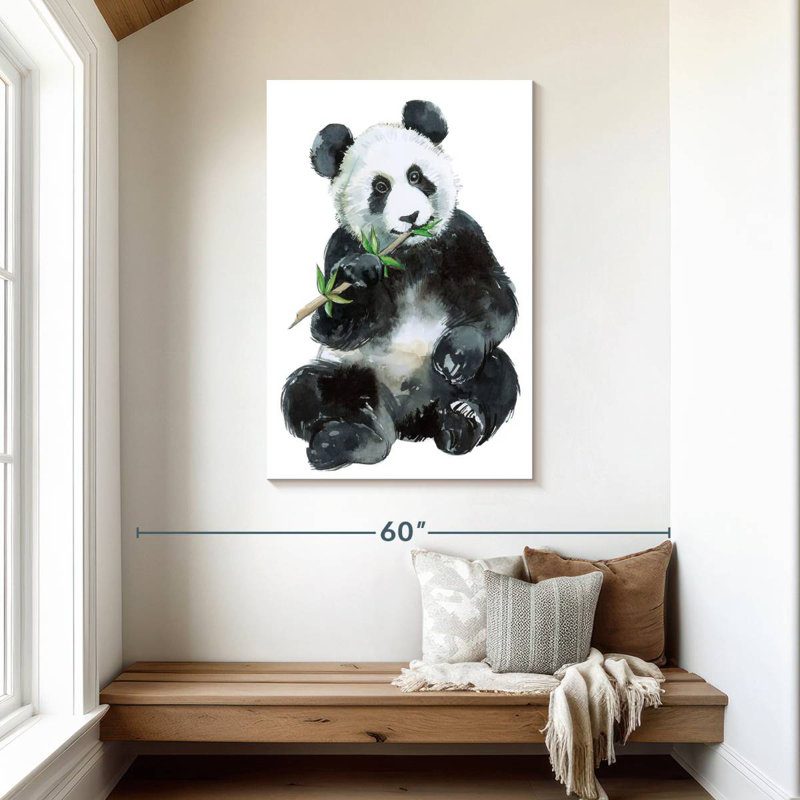 Adorable bébé panda Brampt, H 45 po x l 30 po