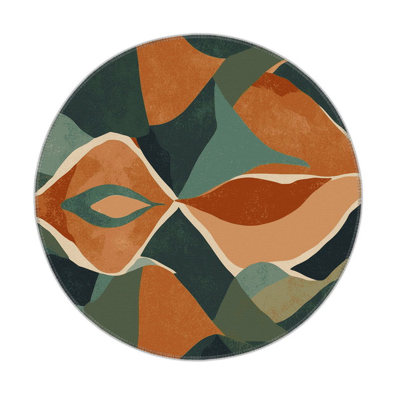 Canyon Currents Indoor And Outdoor Area Rug, Round 5'