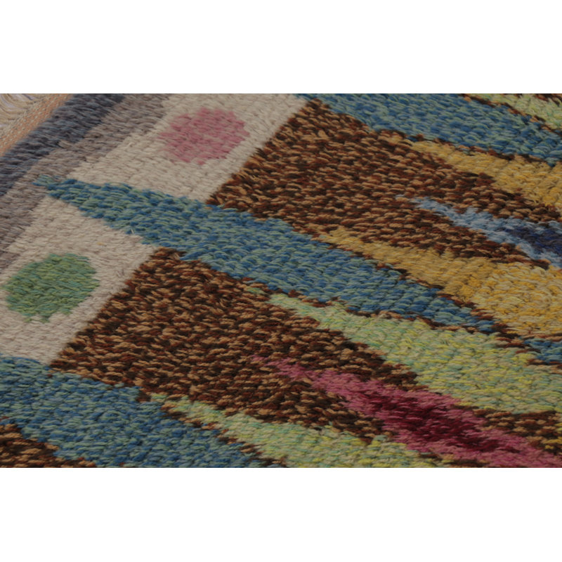 Scandinavian One-of-a-Kind 2’7”x4’2” Hand Knotted Area Rug