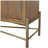 Metal Base Latte Sideboard
