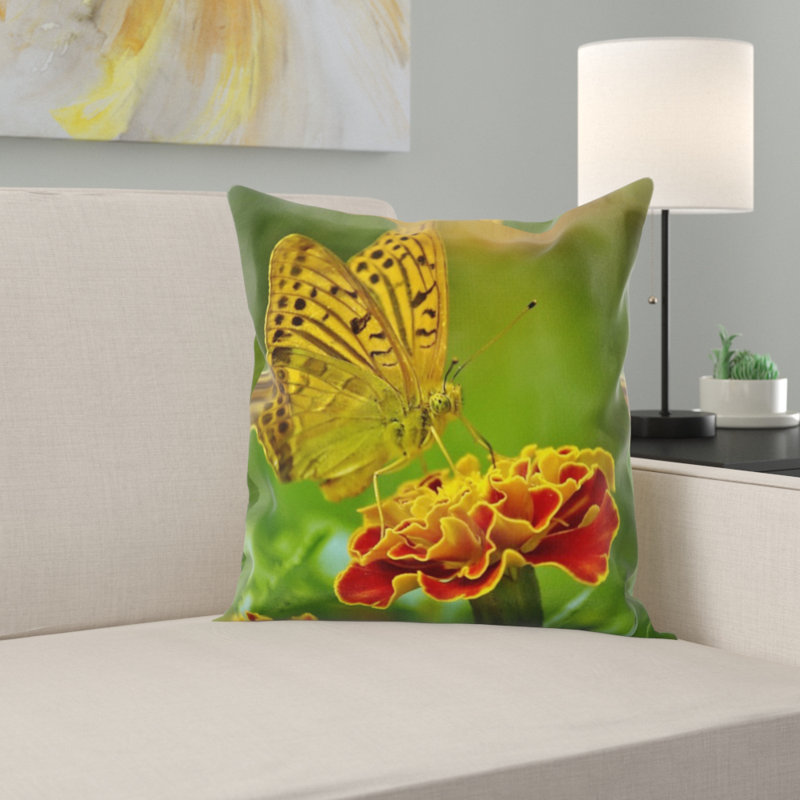 Coussin décoratif papillon