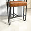 Ensemble de 2 tabourets de bar, tabouret de bar moderne avec dossier, cadres en métal noir, tabourets de bar rembourrés pour îlot de cuisine, pub, club (PU)-1061835543