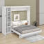 Grand lit escamotable avec garde-robe et DEL