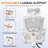 Hermann High Back Ergonomic Computer Chair 3D Adjustable Lumbar Support Comfy Breathable Reclining Mesh Hermann 3D Agjustable Headrest With Footrest Upgraded Linkage Armrest-1848070035