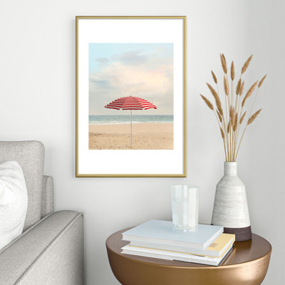 «Eye Poetry», photographie, parapluie, Californie, plage, reproduction d'art sur métal
