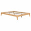 Base de lit plateforme en bois avec support à lattes-1051670156