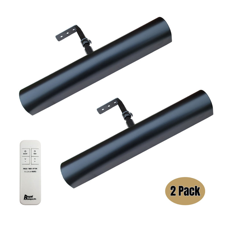 14.75'' Dimmable LED Wall Mounted Picture Light with Remote, Black