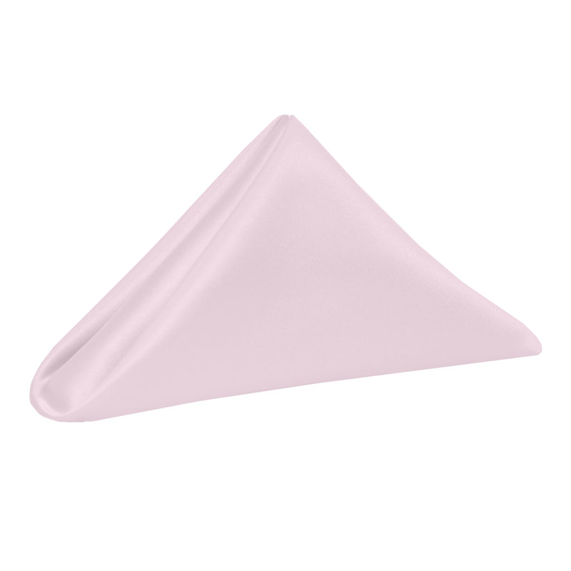 Duchess Polyester Square Napkin, Ice Pink