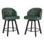 Tabouret de comptoir pivotant en similicuir avec pieds en métal-1724233180