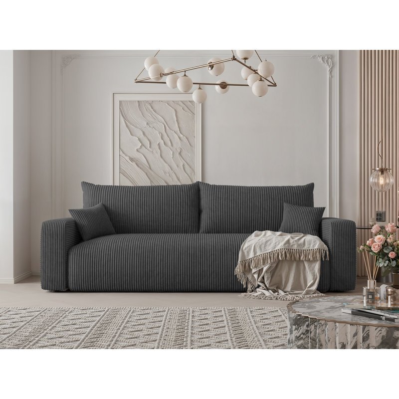 3 Seater Sofa, Dark Grey
