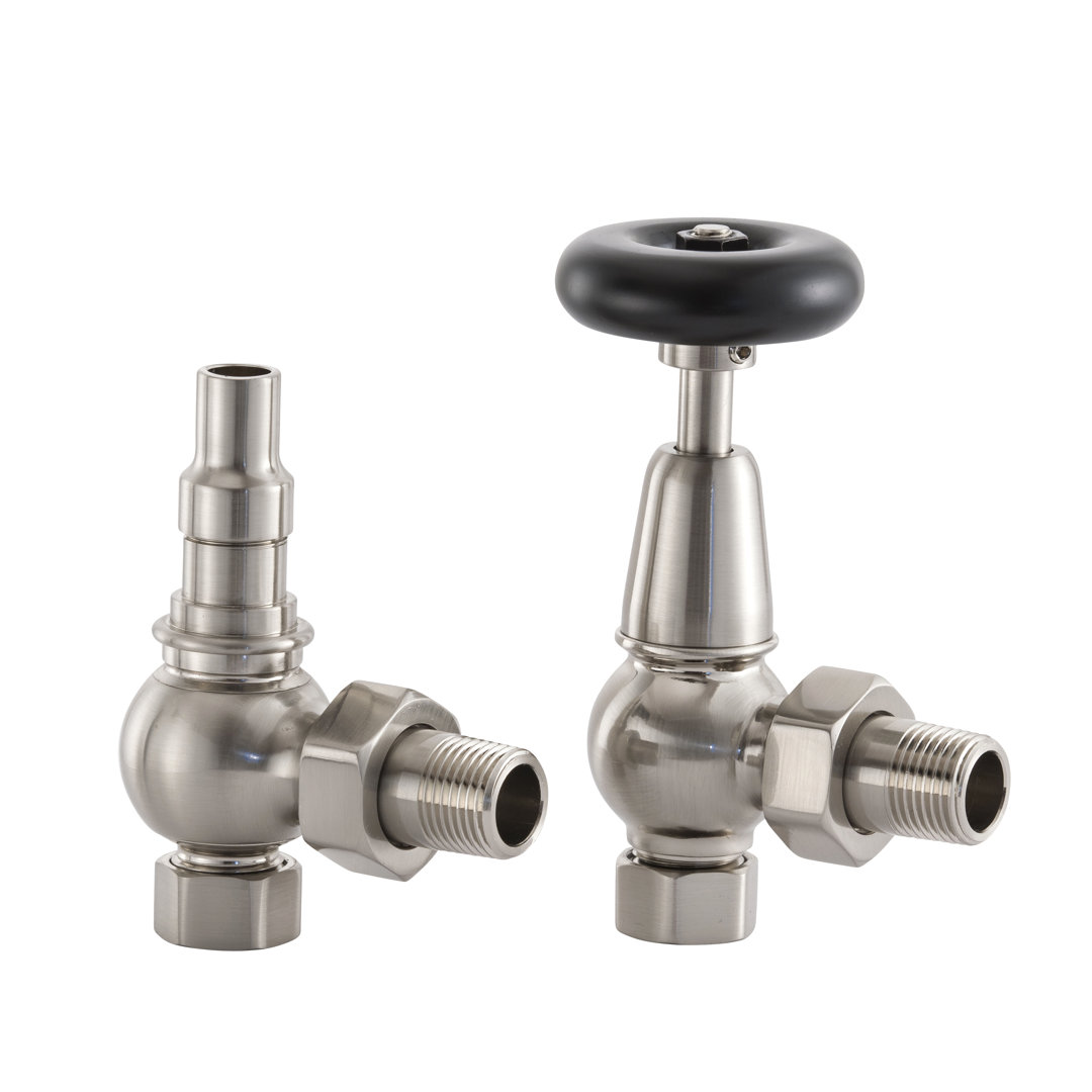 Abdiel Heating Manual Radiator Valve with Wheel Head & Lockshield