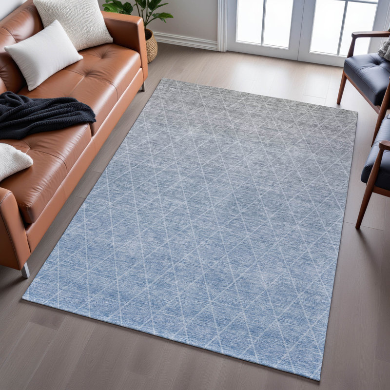 Premium Machine Washable Verrett AMF1175 Geometric Rug, Rectangle 9' x 12'
