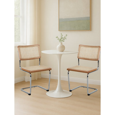 Side Chair in Silver, Natural