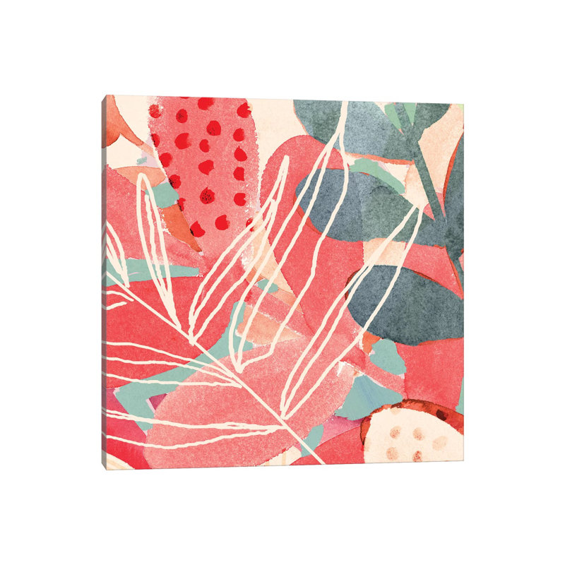 Toile en métal Steworkix - Assemblage tropical IV par Victoria Borges