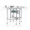 58.75'' x 36.5'' Foldable Sewing Table with Sewing Machine Platform and Wheels