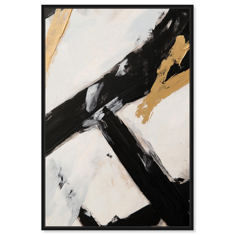 Dichotomy II Canvas by Art Remedy, Floater Frame, 16" H x 11" W, Black