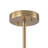 6-Light Glass Globe Wood Accents Modern Tiered Chandelier