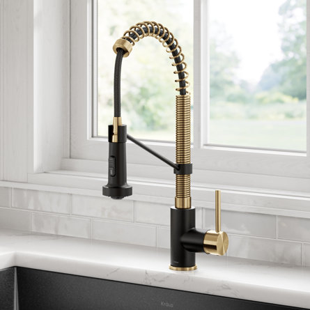 KRAUS Bolden Commercial Style 2-Function Single Handle Pull Down Kitchen Faucet