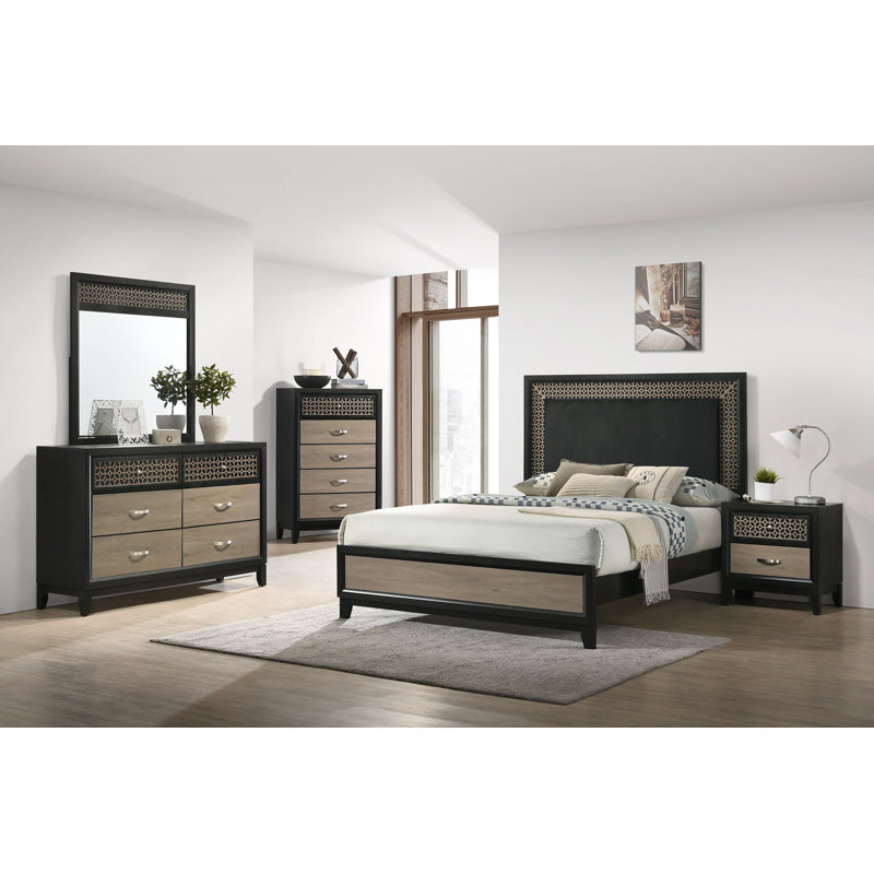  Valencia 2-drawer Nightstand Black