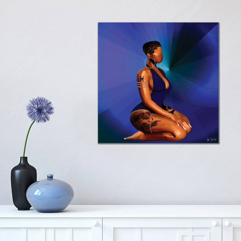 Pisces by Faith With An E - Wrapped Canvas Print, 45.72 cm H x 45.72 cm W x 1.91 cm D