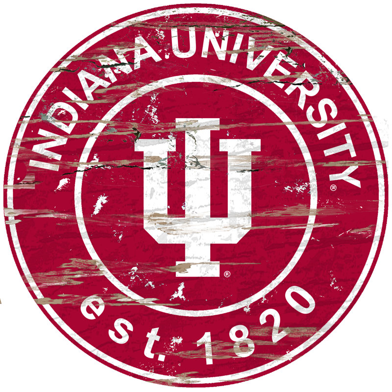 NCAA Wall Decor on Wood, Indiana University