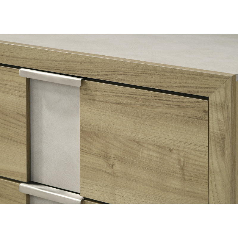 Mobilier de chambre à coucher en bois flotté avec commode à six tiroirs 1pc