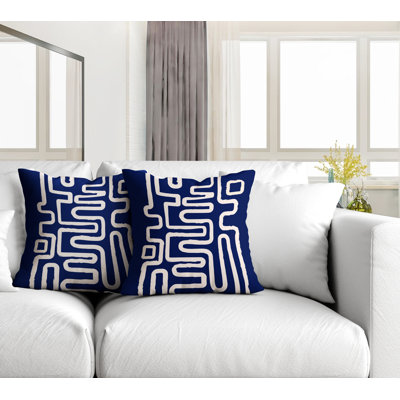 Abstract Outdoor Reversible Throw Pillow