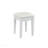 Compact Makeup Vanity Table With Reversible Mirror, Dressing Table Set With Stool, Space-Saving Beauty Station For Small Places, White