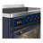 Majestic III Series 48 Inch Induction Range with 6 Induction Elements in Mightnight Blue (Burnished Trim)-124828924-124828926