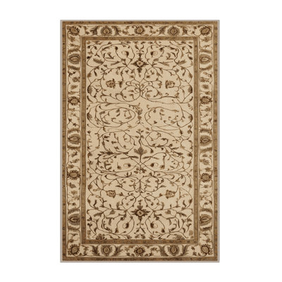 Machine Washable Persian Brown Area Rug