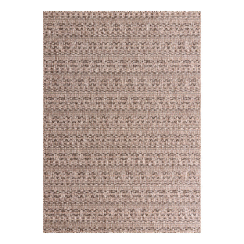 Hewitt Striped Indoor / Outdoor Rug, Rectangle 7'10" x 11'