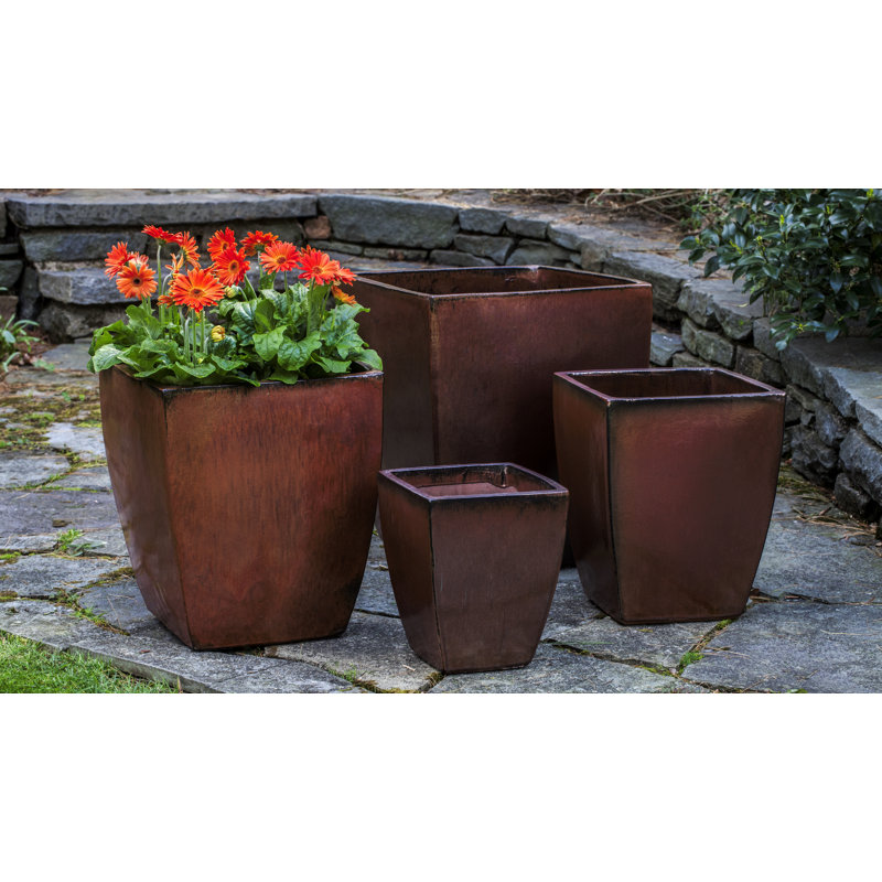 Handmade Pot Planter, Maple Red