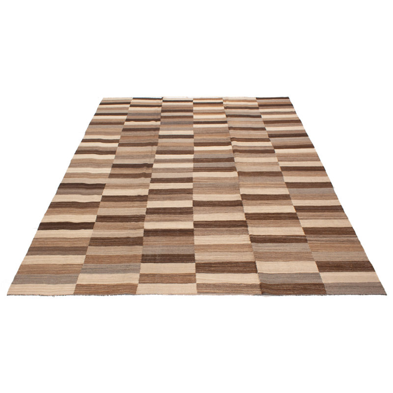 Boho brun Kilim 9 pi 0 po x 12 pi 4 po