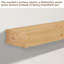 Cadre de cheminée en bois naturel - Tablette flottante de bricolage-407925947