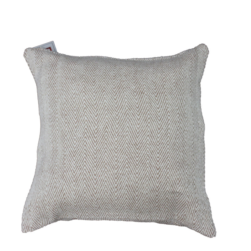 Throws Chevron Cotton Throw Pillow, Taupe