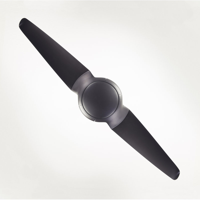 IC Air LED Downrod Ceiling Fan, Dark Bronze, Remote Control, Dark